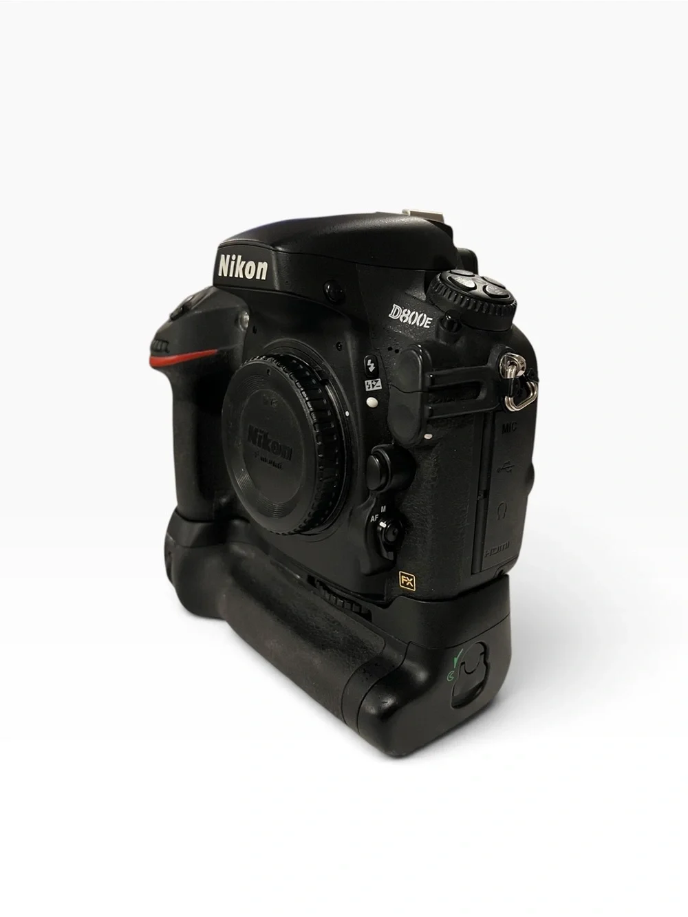 Nikon D800E Black DSLR Camera with battery grip